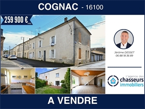 maison de ville à la vente -   16100  COGNAC, surface 190 m2 vente maison de ville - UBI438359237